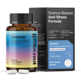 PUREWELL SCIENCES Unwind 60 capsules végétales, vue avant