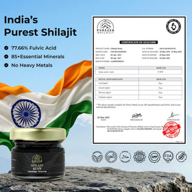 PUREZEN SHILAJIT Résine Himalayenne Pure 30g, échantillon de résine