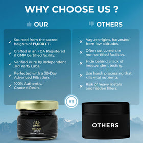 PUREZEN SHILAJIT Résine Himalayenne Pure 30g, vue de côté