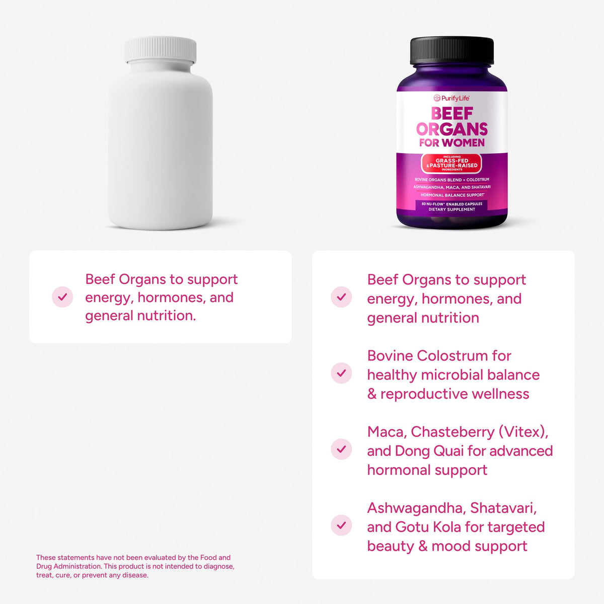 Purify Life Complément Alimentaire Organique Femme 91g capsules