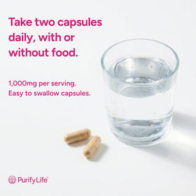 Purify Life Complément Alimentaire Organique Femme 91g prise de capsules