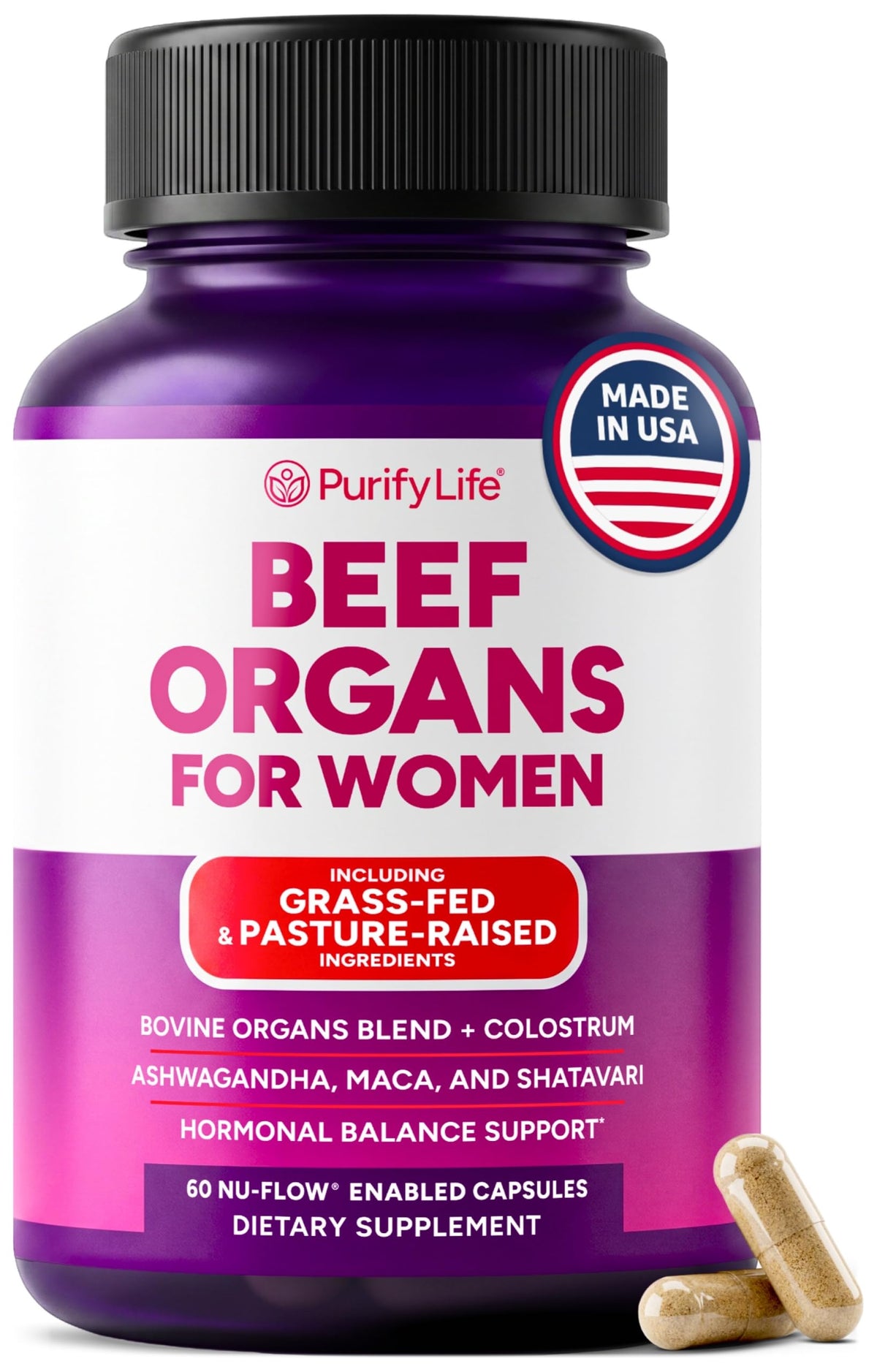 Purify Life Complément Alimentaire Organique Femme 91g vue de face