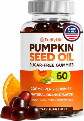 Purify Life Gummies Huile de Graines de Citrouille 191g vue de face