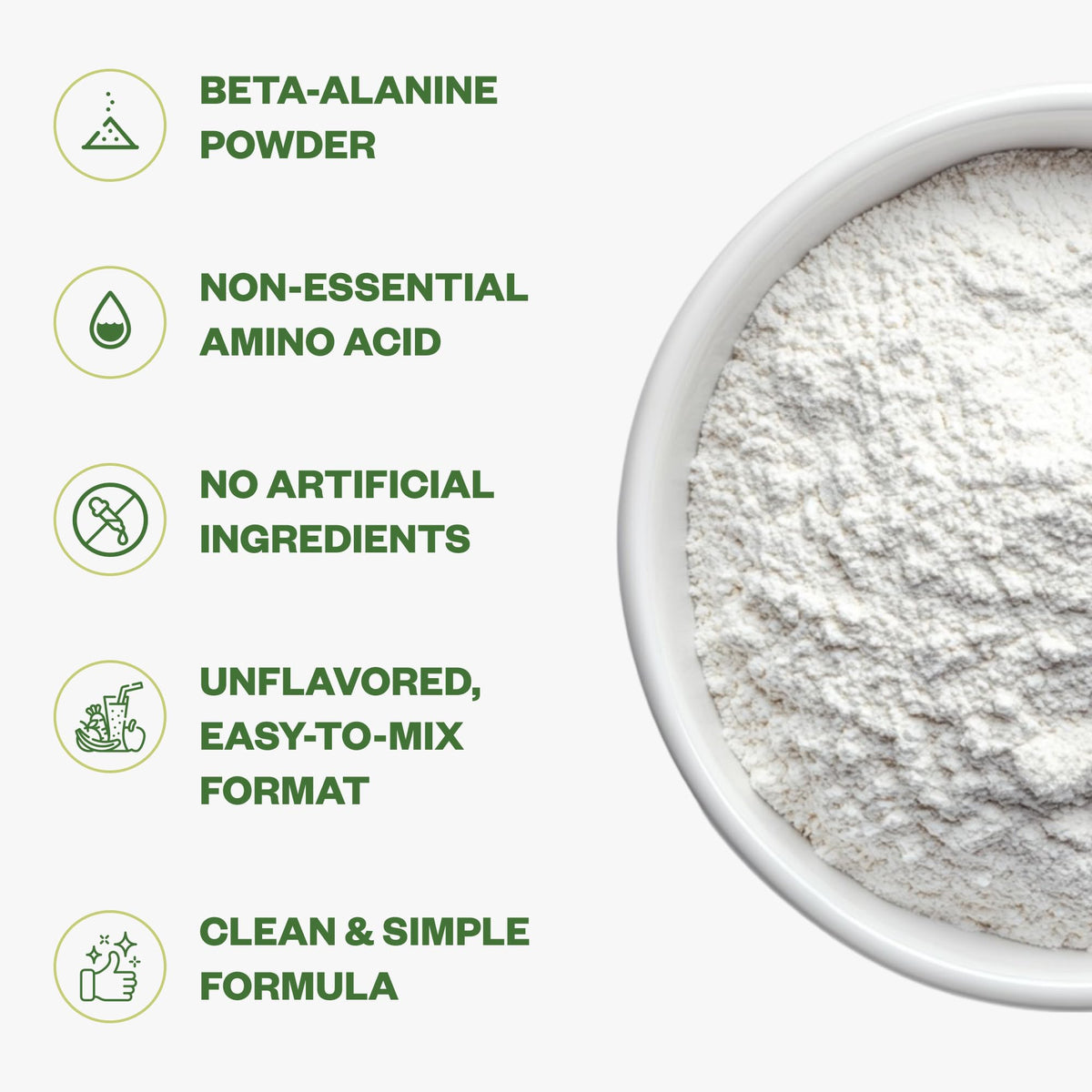 Purisure Poudre de Beta Alanine 1kg - étiquette