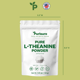 Purisure Poudre de L-Théanine 100 g en utilisation quotidienne
