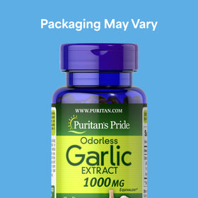 Puritan's Pride Ail Odorless gélules souples 10 mg de profil