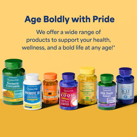 Puritan's Pride Concentré de Cranberry 252mg gélules avec une main tenant le flacon