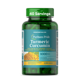 Puritan's Pride Curcuma Curcuma 1000mg capsule de face