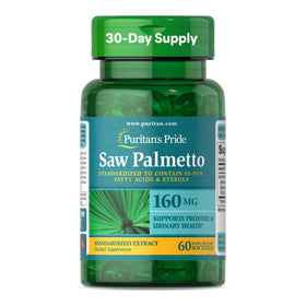 Puritan's Pride Extrait de Saw Palmetto 160mg, flacon de 60 capsules
