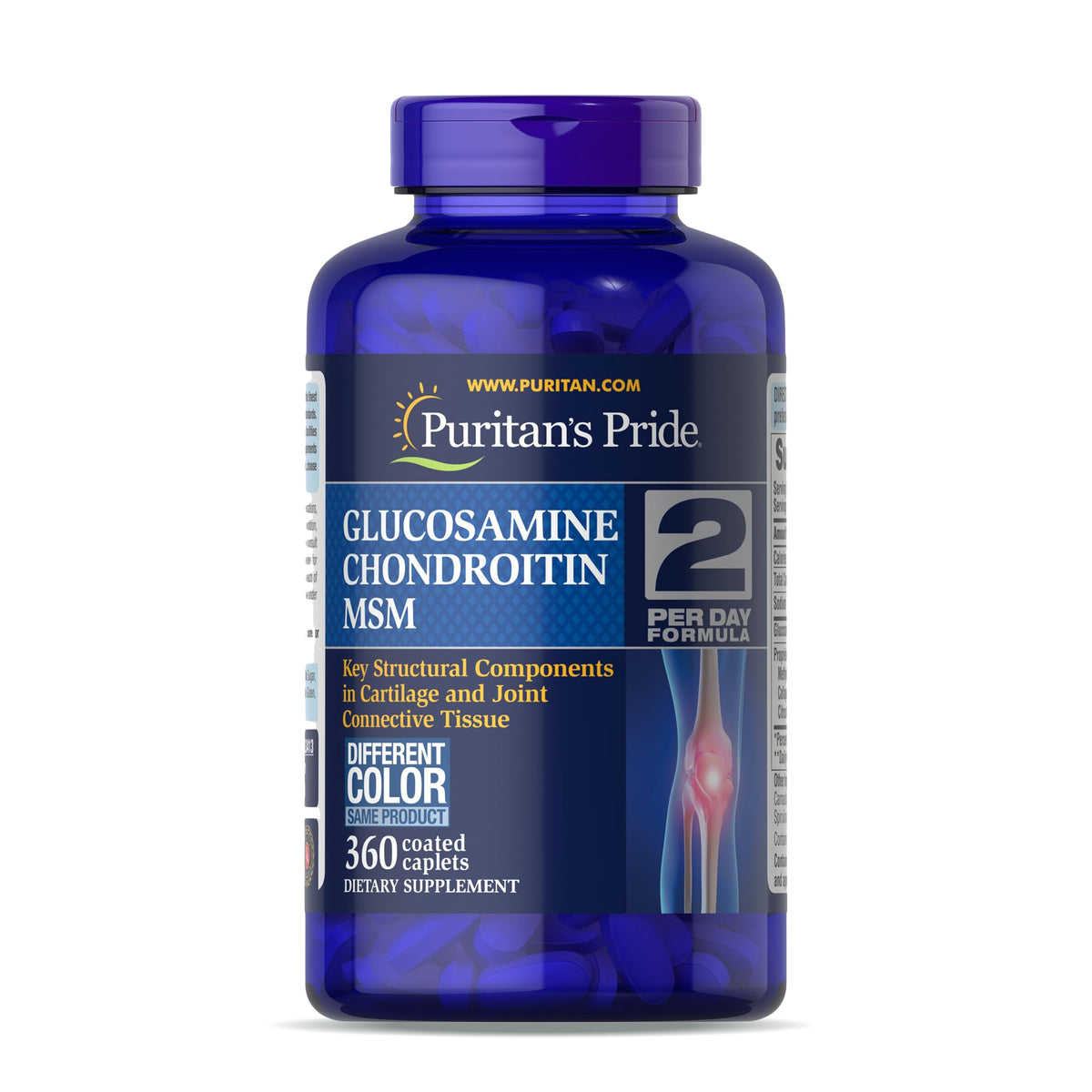 Puritan's Pride Glucosamine Chondroitin MSM 360 comprimés vue avant