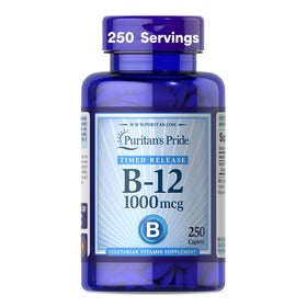Puritan's Pride Vitamine B-12 1000mcg 250 comprimés vue avant