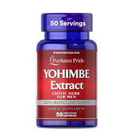 Puritan's Pride Yohimbe 250mg 50 capsules vue de face