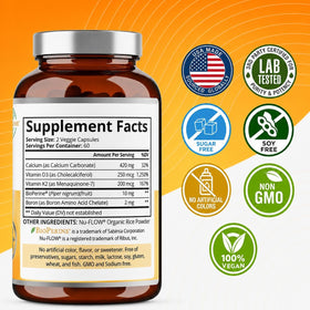 Purity Labs D3 K2 10000 UI 120 capsules avec étiquette
