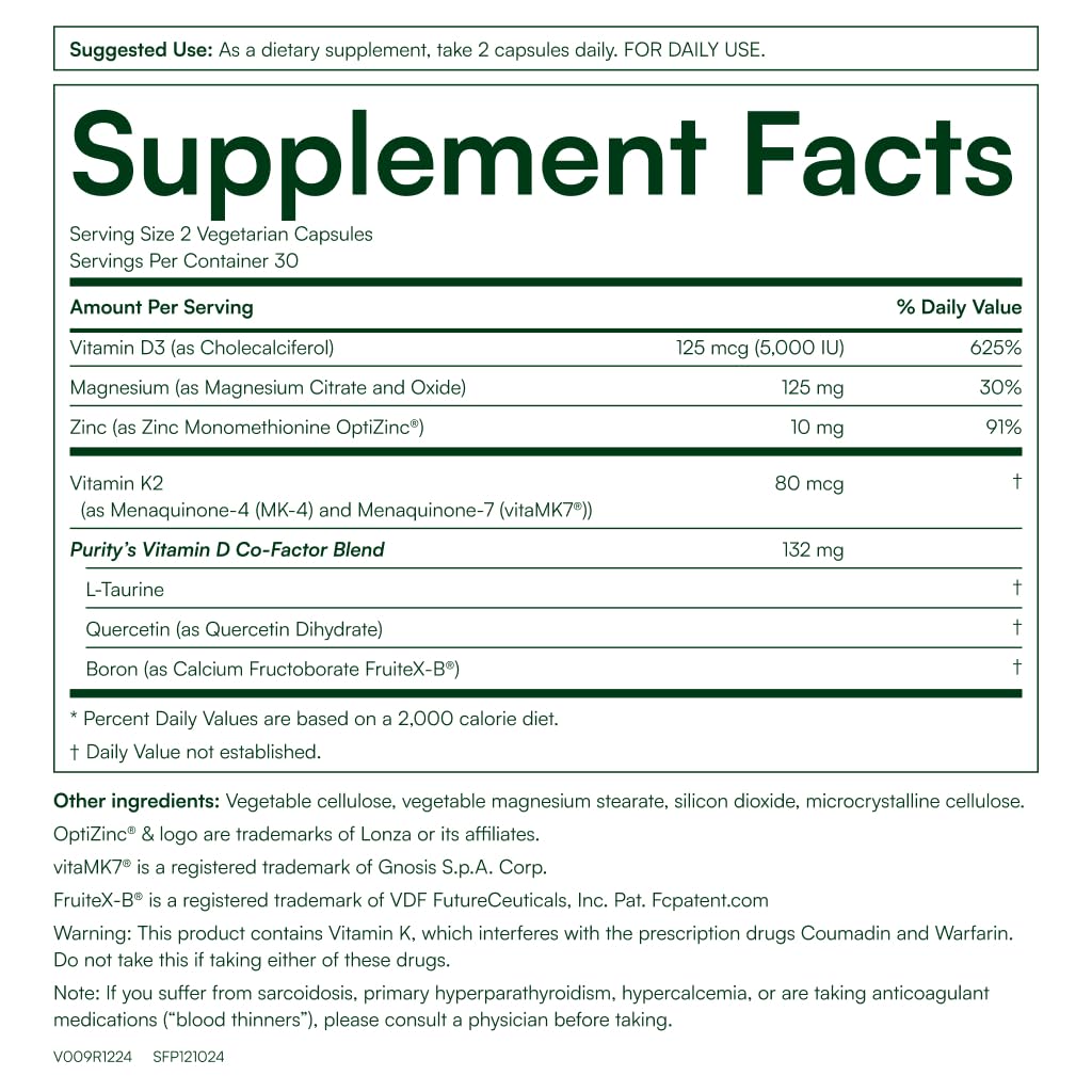 Purity Products Advanced D capsules de vitamine D3