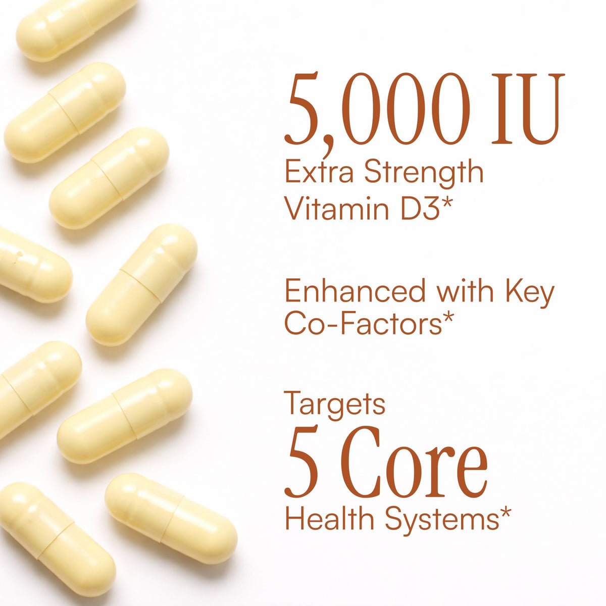 Purity Products Advanced D flacon ouvert avec capsules