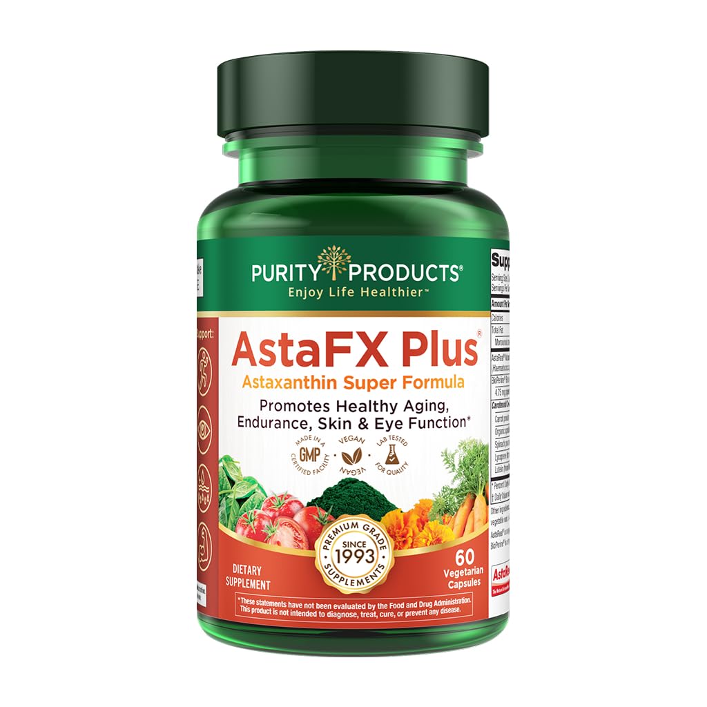 Purity Products AstaFX Plus complément alimentaire astaxanthine en capsules