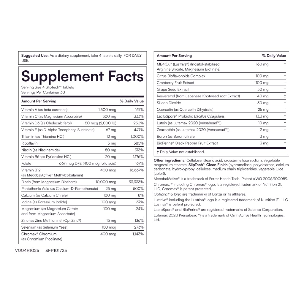 Purity Products MyBiotin SuperClinical 5-en-1 Multivitamine comprimés