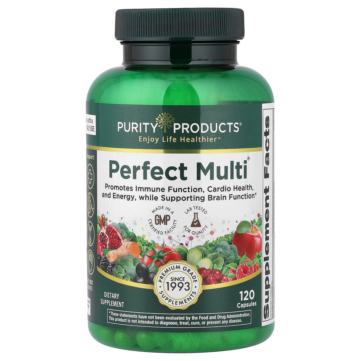 Purity Products Perfect Multi - Complément Alimentaire 60 Nutriments, vue avant