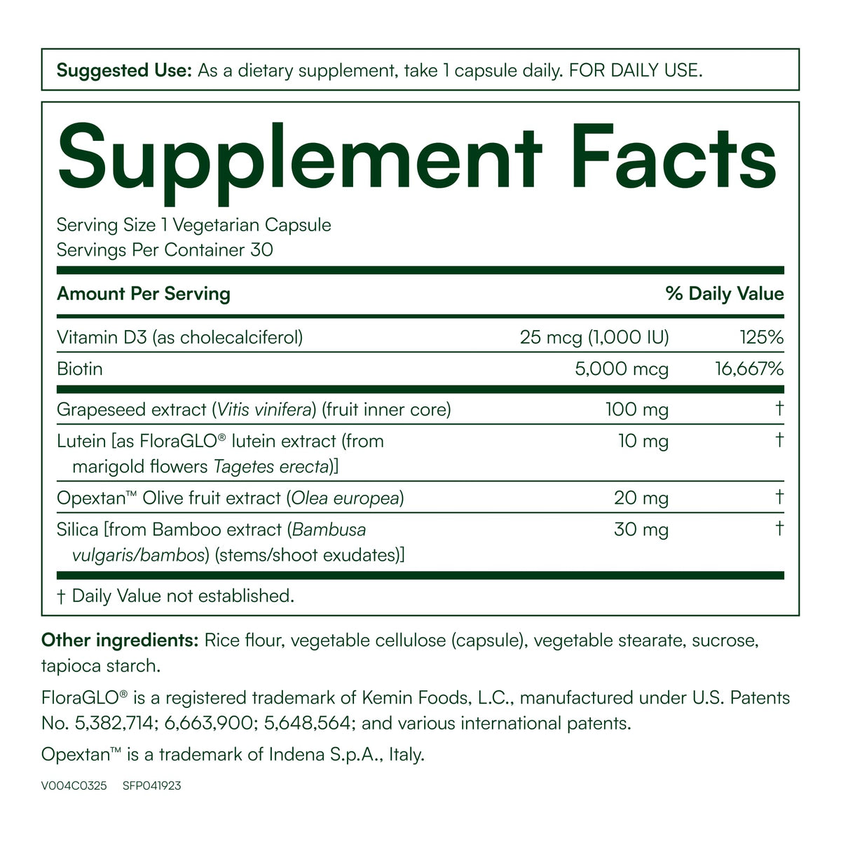 Purity Products Super Formule Cheveux, Peau et Ongles 30 Capsules et sa boîte