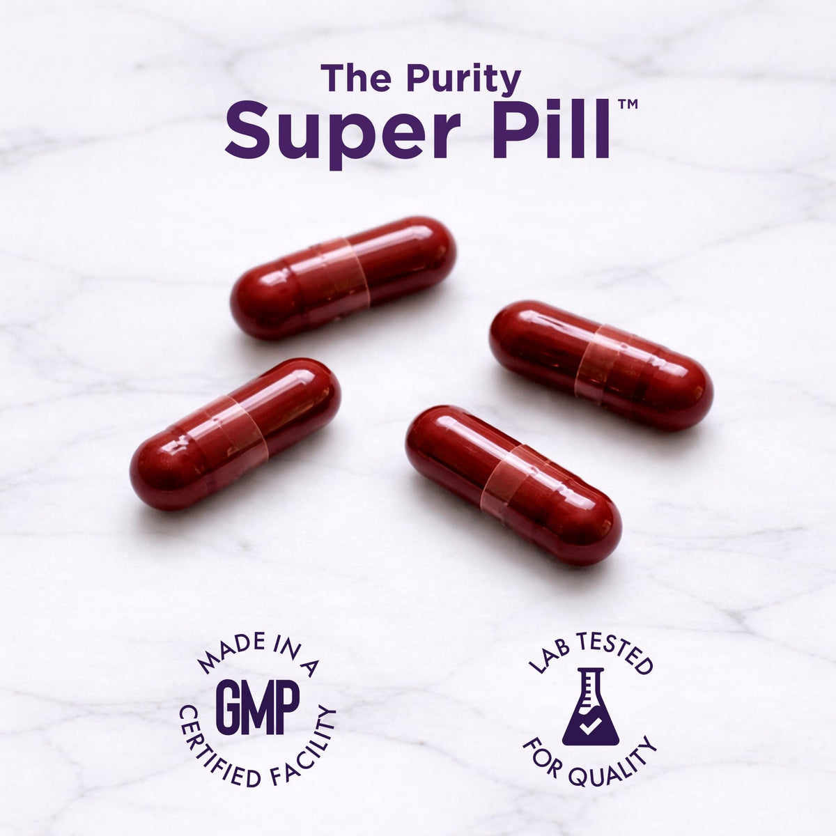Purity Products Super Pill - mise en scène avec des fruits