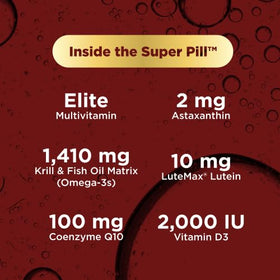 Purity Products Super Pill - présentation des ingrédients sur l'emballage