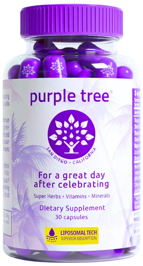 purple tree complément alimentaire post-célébration 30 capsules vue avant