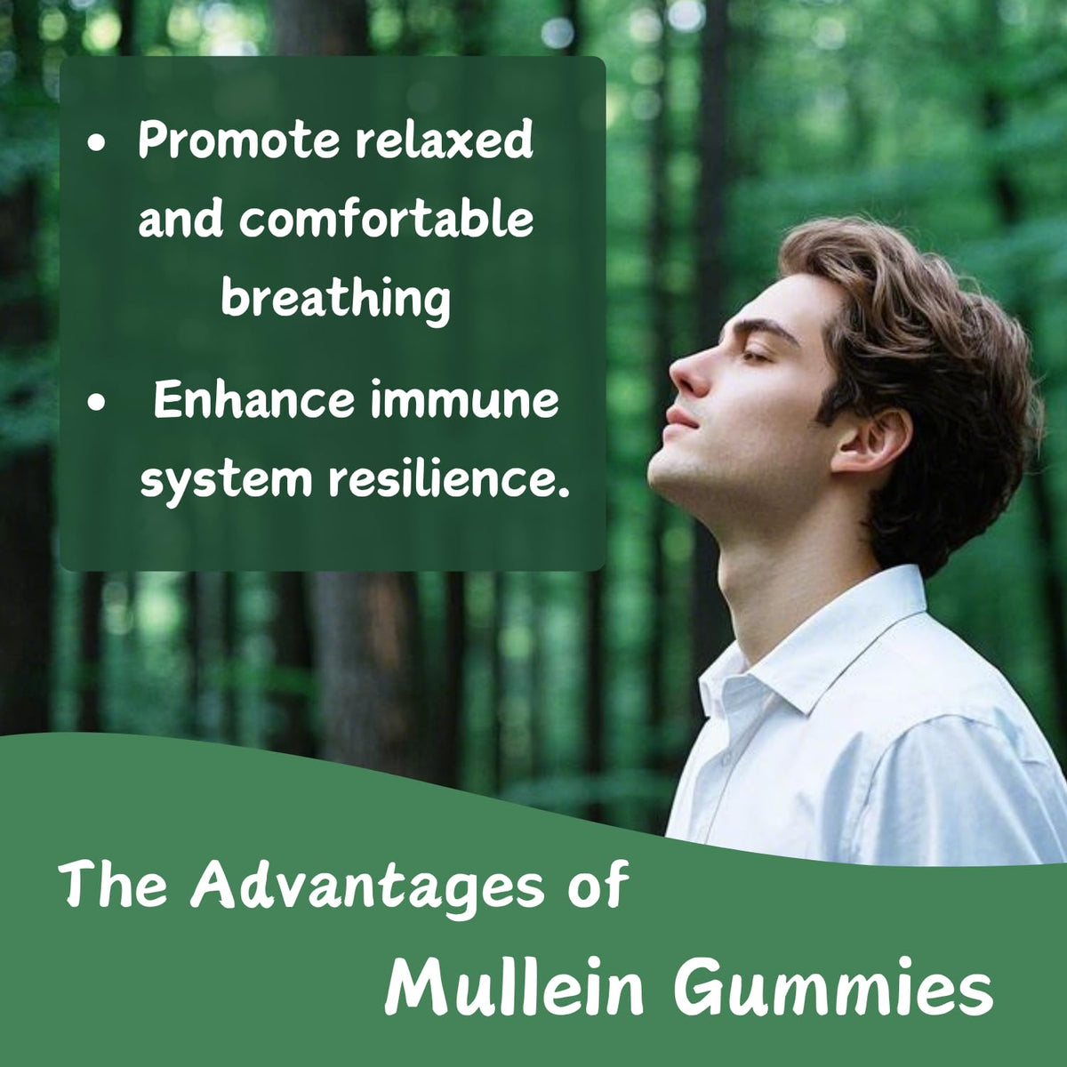 Putaojun gummies bio Mullein 2000mg dans un verre