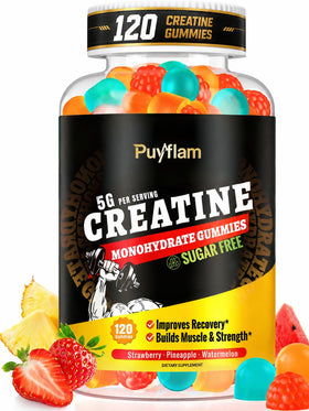 Puyflam Gummies de Créatine Monohydrate 5000mg, vue de face