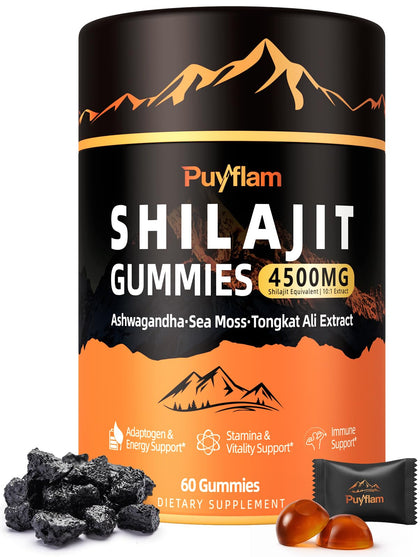 Puyflam Gummies Shilajit 4500mg pot de 60 gummies