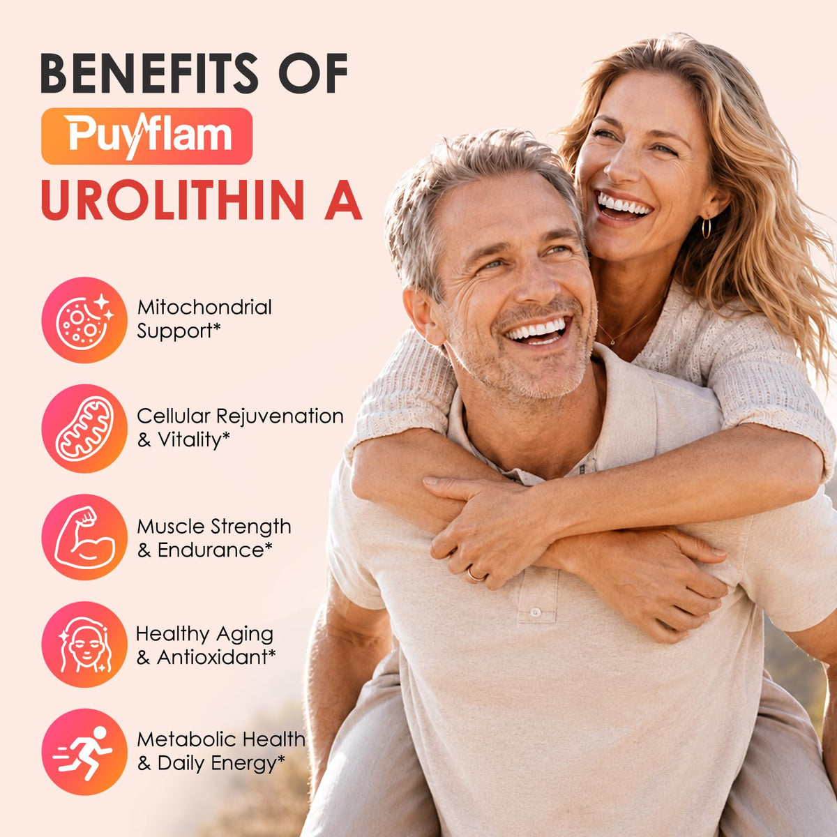 Puyflam Urolithine A 1000mg avec étiquette visible