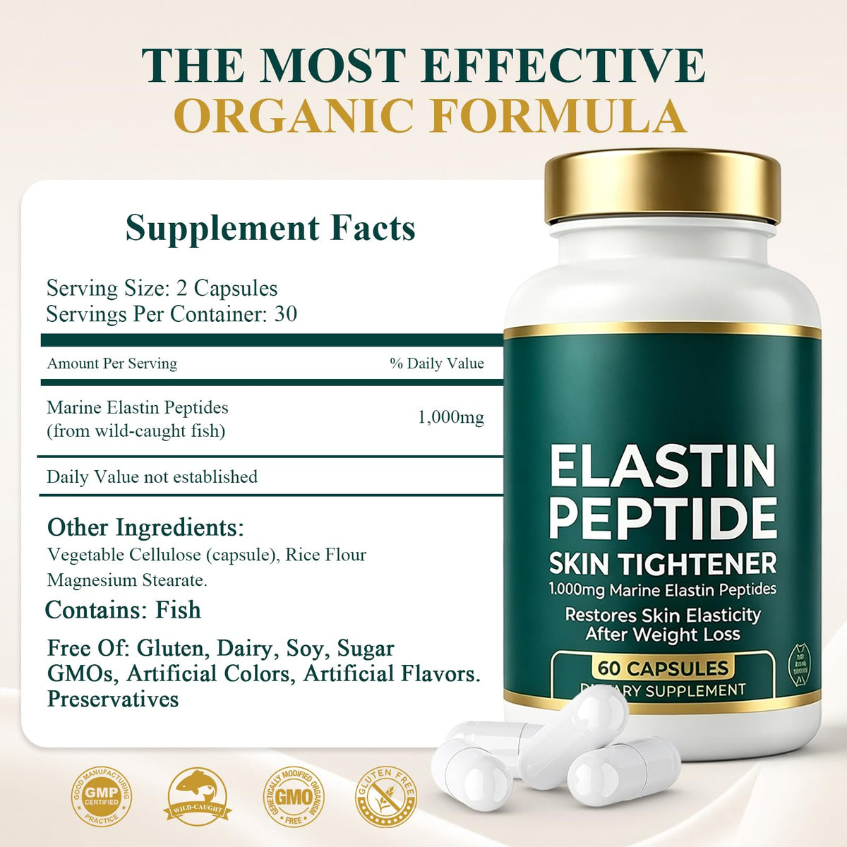 Pvdyud Complément Peptides d'Élastine en usage quotidien