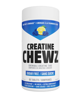 PVL Creatine Chewz 80 comprimés avec saveur Blue Razz Lemonade