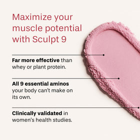 PVOLVE Sculpt 9 EAA & BCAA Powder - emballage et contenu