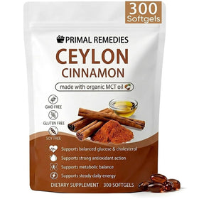 PynkLily Capsules de Cannelle de Ceylan avec Huile MCT, vue de face