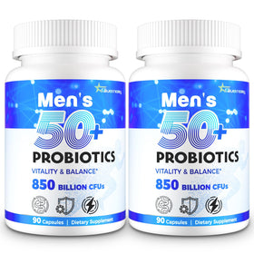 QIVERNAMY Probiotiques 50+ Hommes 180 gélules vue de face