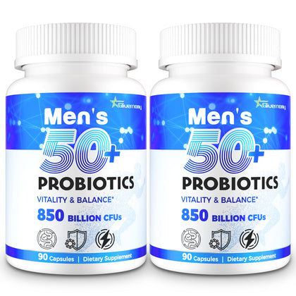 QIVERNAMY Probiotiques 50+ Hommes 180 gélules vue de face
