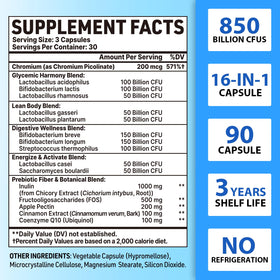 QIVERNAMY Probiotiques pour Hommes emballage avec informations