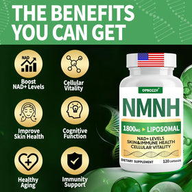 Qmiozzy NMNH 1000mg capsules sur une table