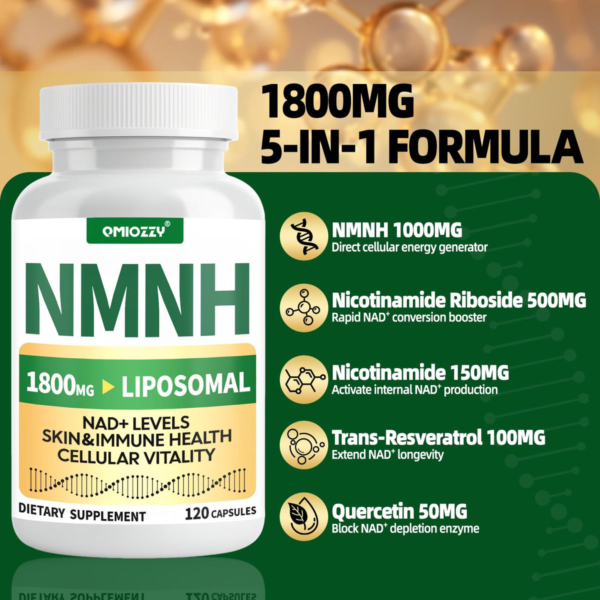 Qmiozzy NMNH 1000mg en situation de vie quotidienne