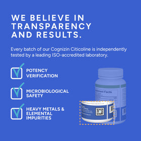 QR code sur le flacon de Citicoline 500mg pour vérification