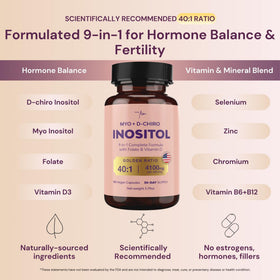 QSTA Myo-Inositol & D-Chiro Inositol 4100mg capsules