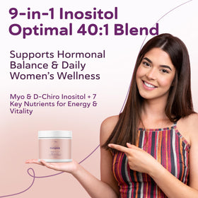 QSTA Myo-Inositol & D-Chiro Inositol 4100mg capsules vue de côté