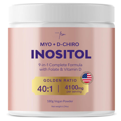 QSTA Myo-Inositol & D-Chiro Inositol 4100mg flacon avant