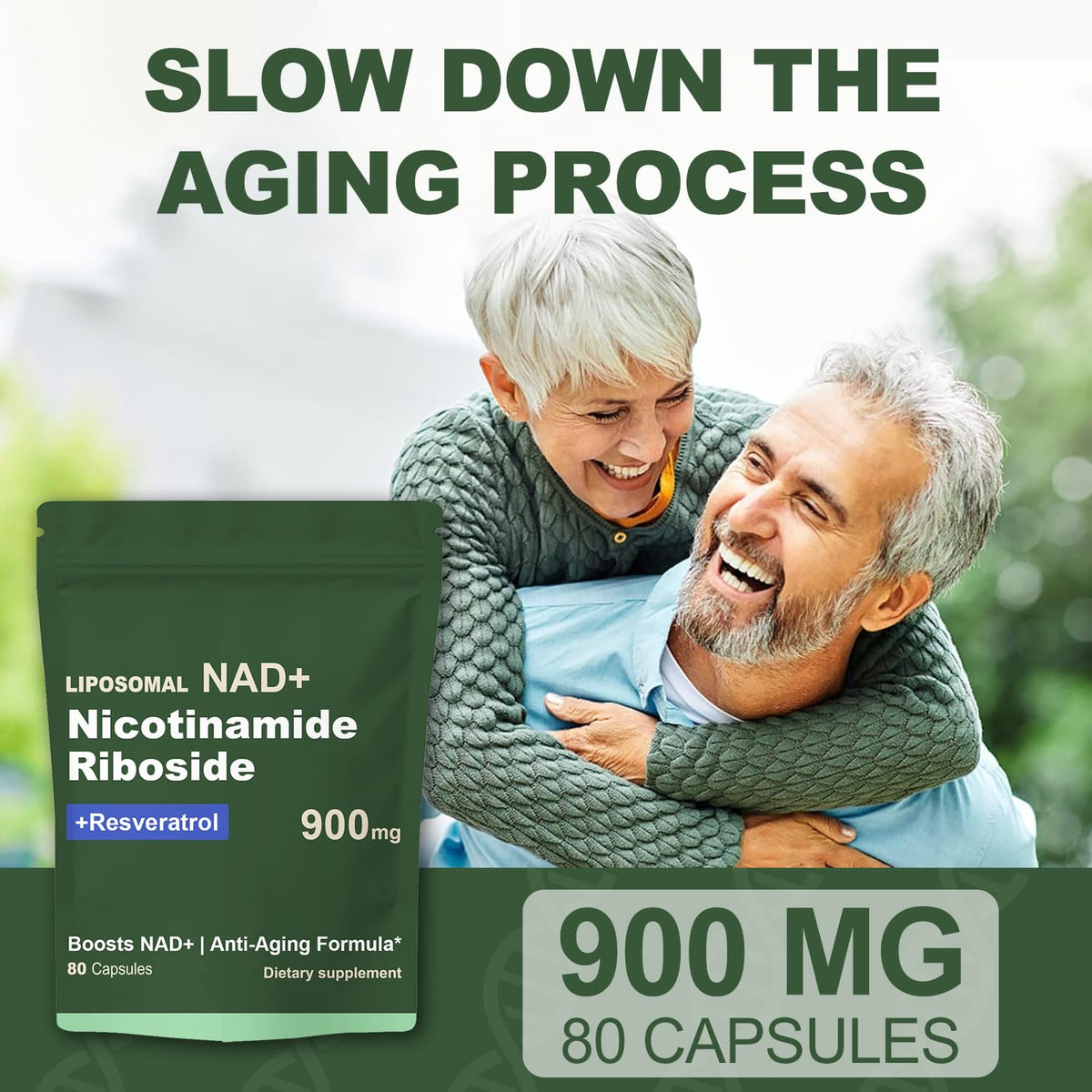 Quackiki NAD Resveratrol avec ingrédients visibles