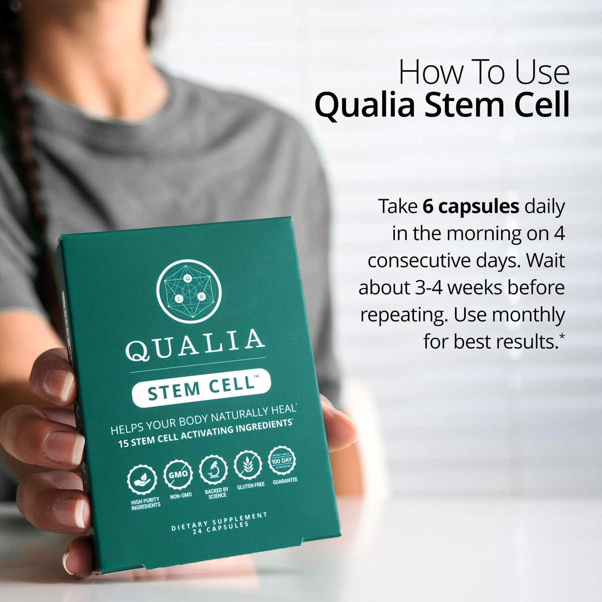 QUALIA Cellules Souches 30g - Détails des ingrédients naturels