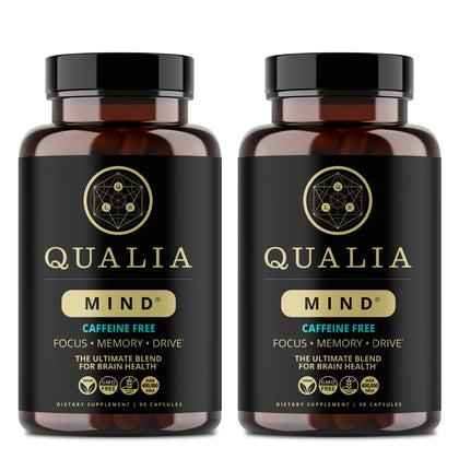 QUALIA LIFE SCIENCES Complément Alimentaire Caffeine-Free - vue de l'emballage avant