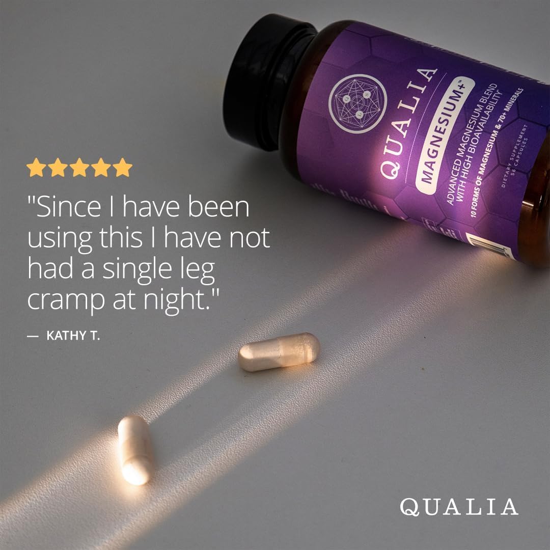 QUALIA Magnésium Glycinate 68g avec dosage indiqué