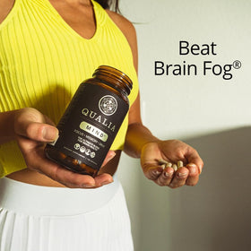 Qualia Mind complément cérébral 118g avec d'autres produits de santé