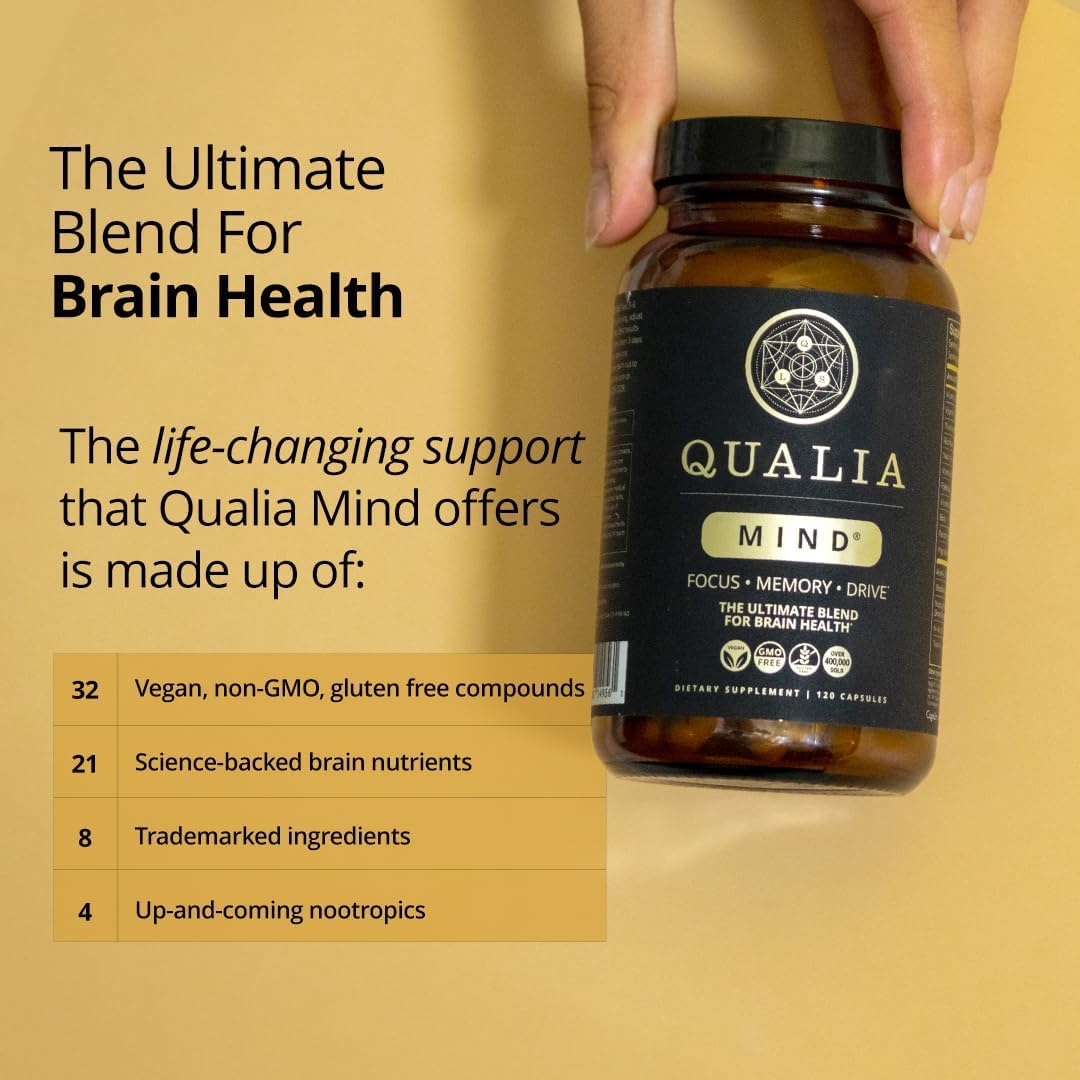 Qualia Mind complément cérébral 118g côté avec description