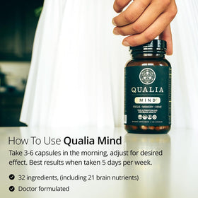 Qualia Mind complément cérébral 118g en contexte d'utilisation